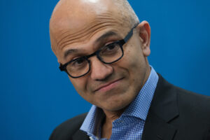 Microsoft workforce redundant concept. Microsoft chairman and CEO Satya Nadella